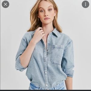 Denim Something Navy button down